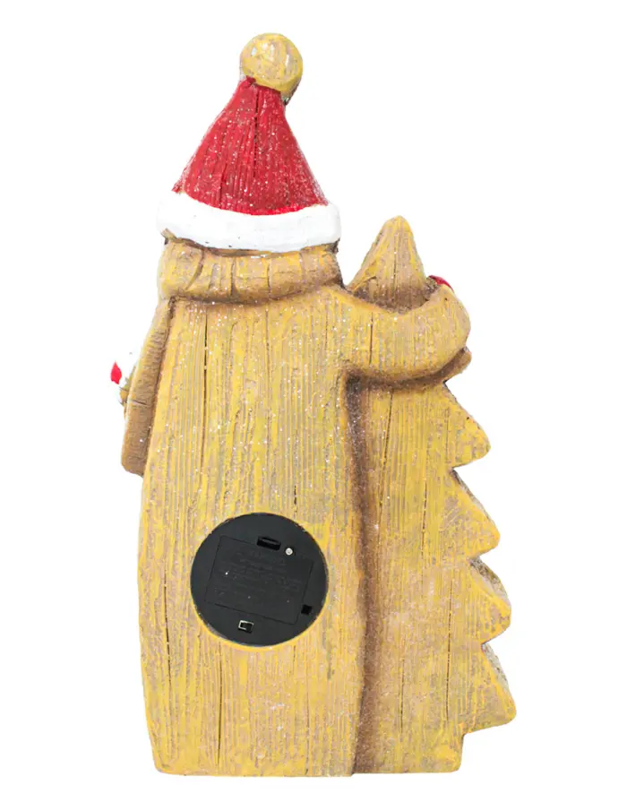 Santa con arbol de jengibre (usa pilas AAA no incluidas) de 23.5x9x39.5cm  - Image 4