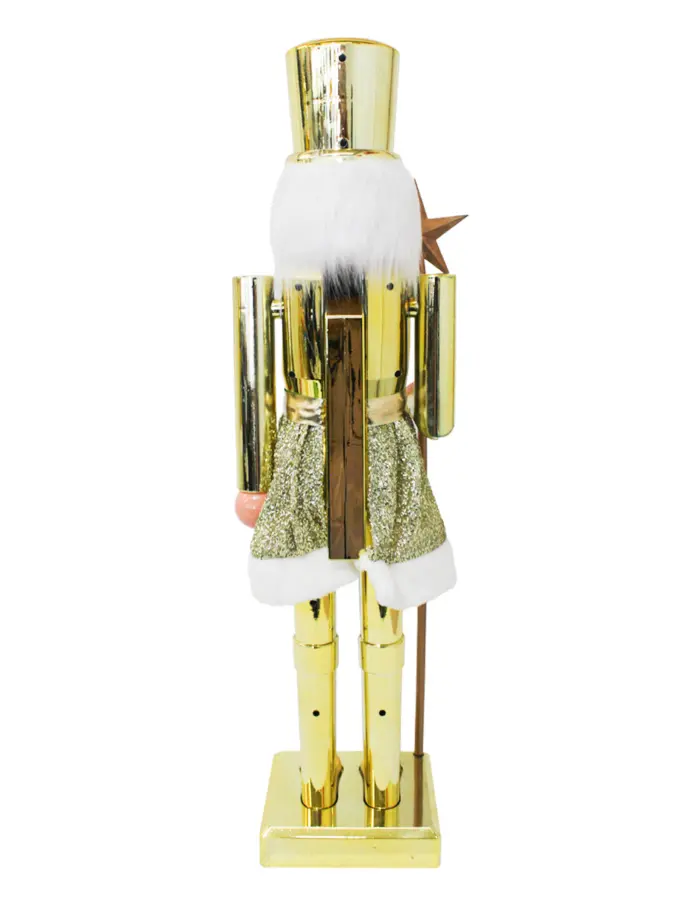 Soldado Cascanueces dorado de 22x18x78cm - Image 4