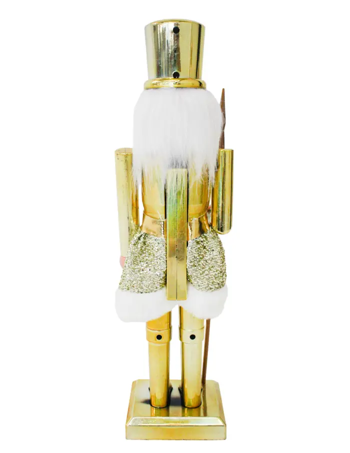 Soldado Cascanueces dorado de 12x9x38cm - Image 4