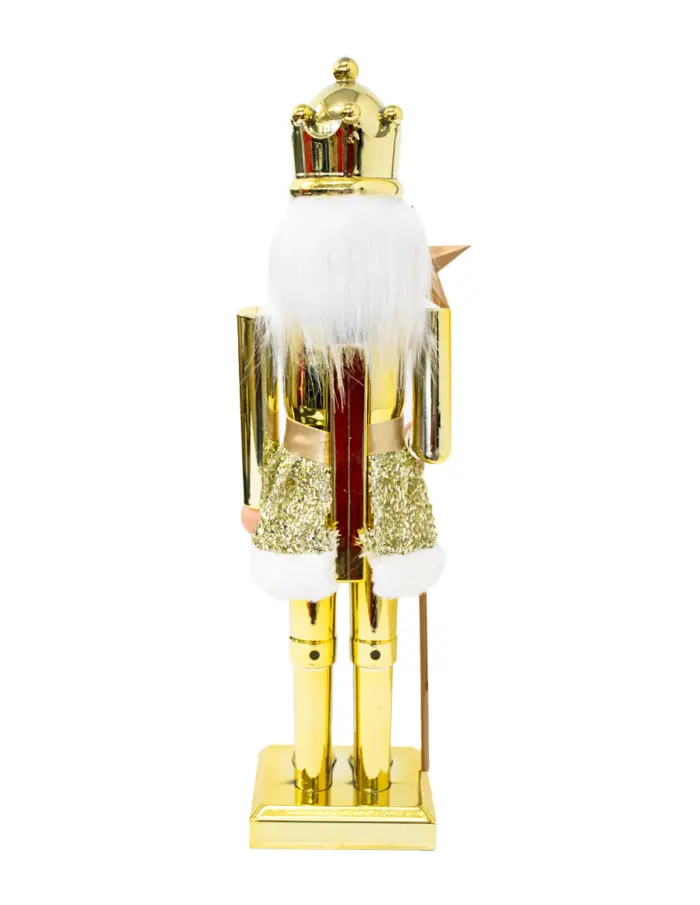 Rey Cascanueces dorado de 12x9x40cm - Image 3