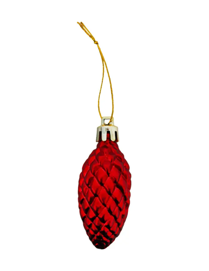 Set con 50 esferas rojas brillantes con vino diamantadas de 8cm/4cm - Image 11