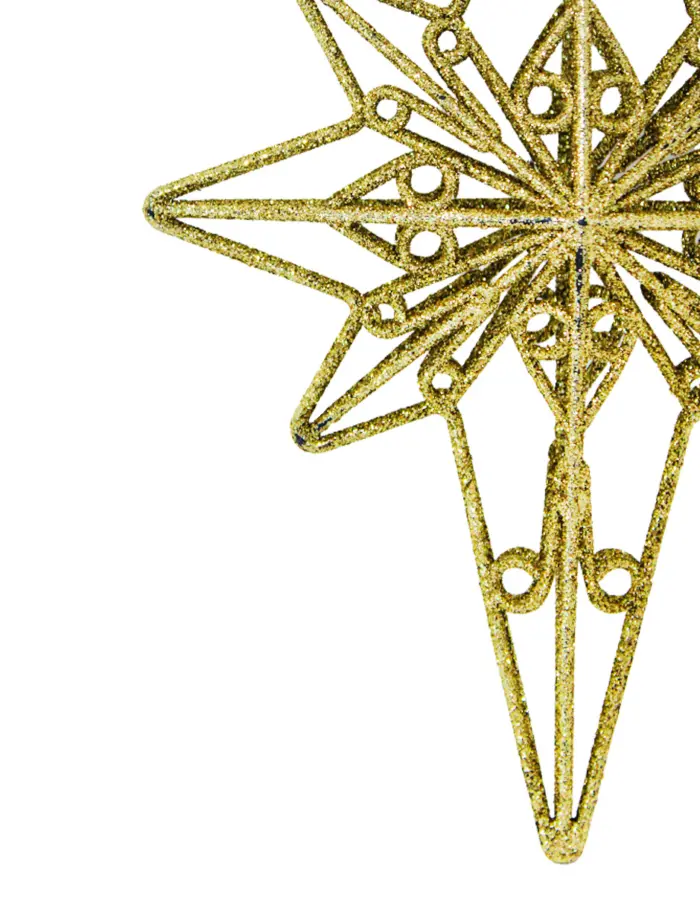 Colgante diseñó estrella dorada de 16x22cm - Image 2
