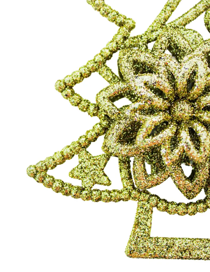 Colgante diseño árbol dorado diamantado de 10x16cm - Image 2