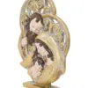 Sagrada familia de poliresina con base dorado de 3x15x19.7cm - Image 2