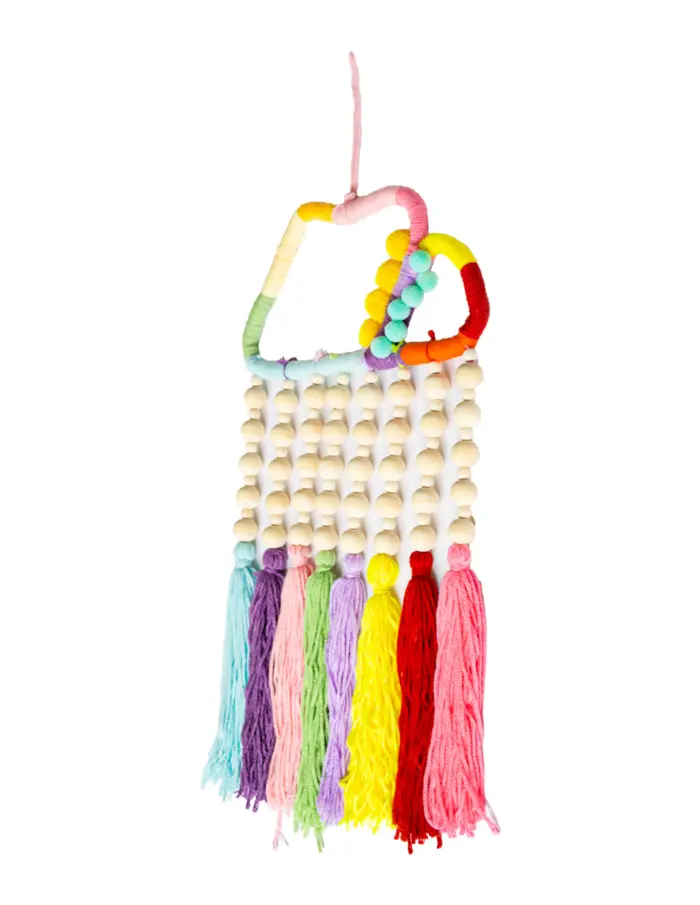 Colgante de pared de macrame multicolor de 29x45x4cm - Image 2