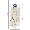 Colgante de pared de macrame con ojo turco de 31x2x73cm - Image 4
