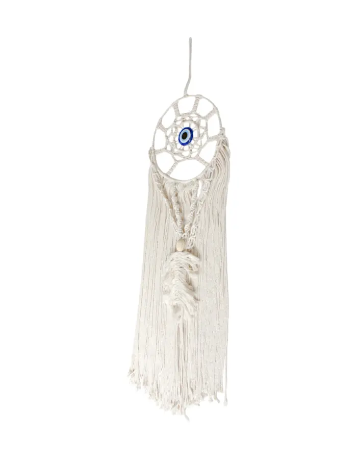 Colgante de pared de macrame diseño atrapa sueños de 23x1x85cm - Image 2
