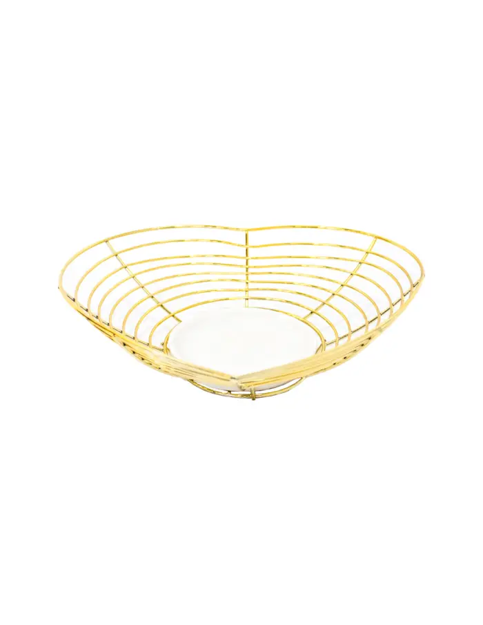 Frutero de metal dorado - Image 2