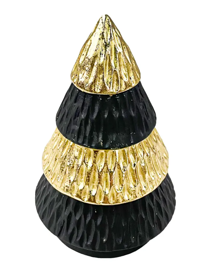 Mini Árbol dorado con negro de 12x12x20cm - Image 2