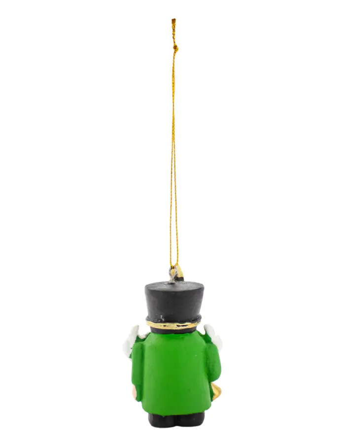 Gnomo colgante con traje verde y campana dorada de 4.5x3x7.5cm - Image 4