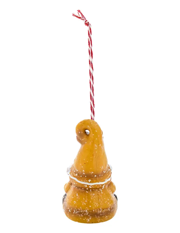 Gnomo colgante de jengibre con pino navideño de 5.5x5.5x8.5cm - Image 4