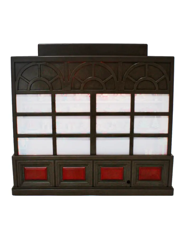 Tienda navideña musical con luz LED (usa baterías 3AA no incluidas) de 23.8x7.9x21.2cm - Image 3