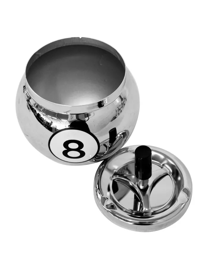 Cenicero diseño bola de billar 8 - Image 3