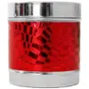 Cenicero redondo con diseño cuadros en color rojo de 7x12cm - Image 3