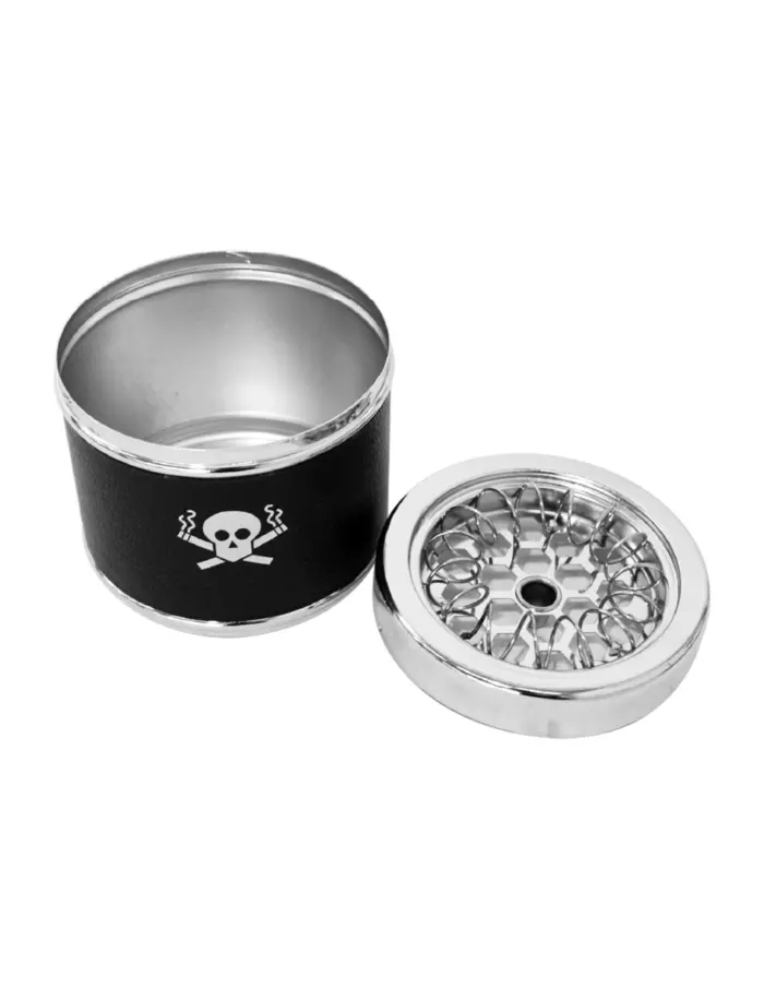Cenicero redondo con diseño de calavera de 9.5cm - Image 2