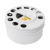 Cencicero redondo con tapa diseño teclado de telefono blanco de 9.5cm - Image 4