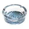 Cenicero de mesa de cristal redondo con dibujo de ciudad de Nueva York de - Image 2