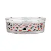 Cenicero de mesa de cristal redondo con dibujo de Naipes de - Image 3