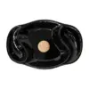 Cenicero de ceramica ovalado negro - Image 2