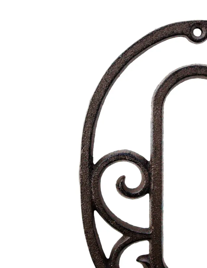 Número 0 decorativo de hierro de 20cm - Image 2