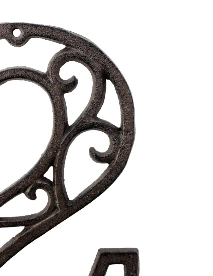 Número 2 decorativo de hierro de 20cm - Image 2