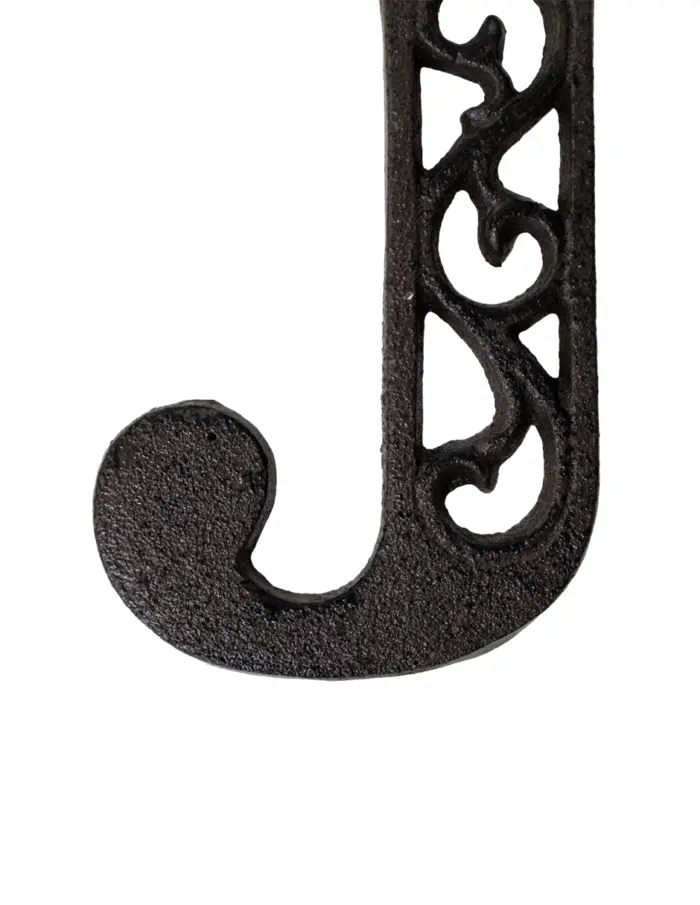 Letra J de hierro de 10cm - Image 2