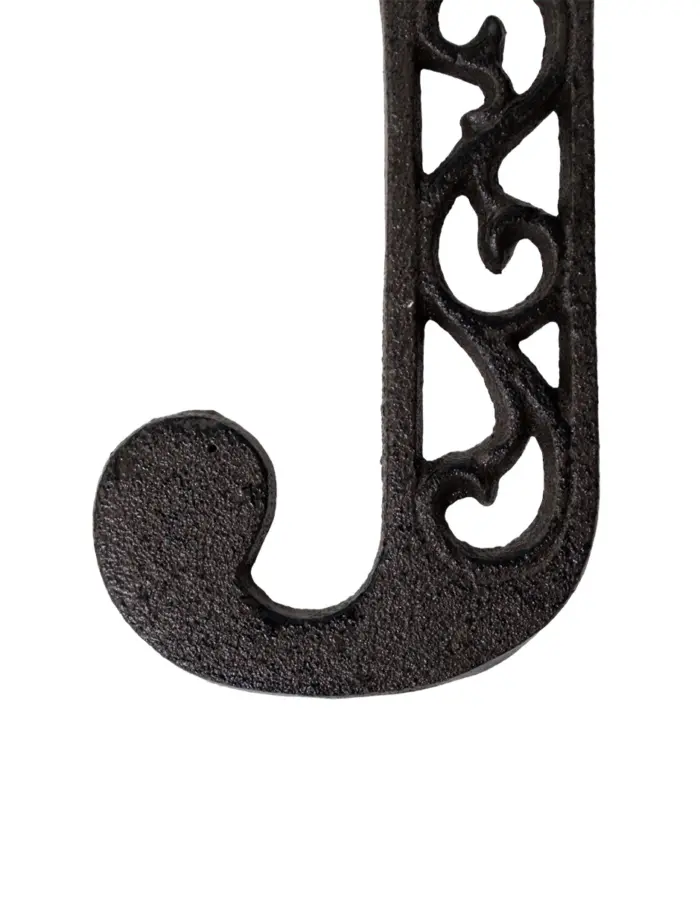 Letra J de hierro de 20cm - Image 2