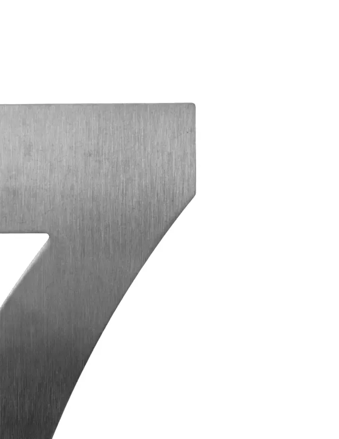 Número 7 decorativo de acero de 25cm - Image 2