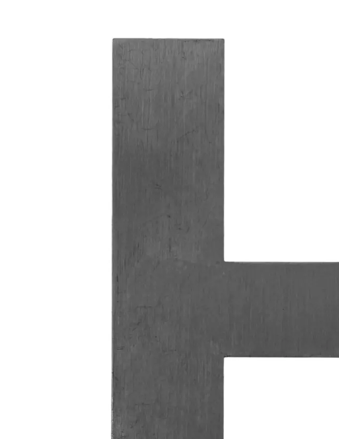 Letra H de acero de 15cm - Image 2