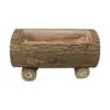 Maceta de madera diseño tronco de 56x26x30cm - Image 2