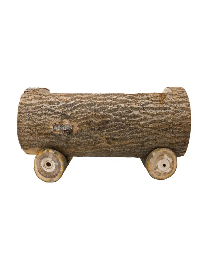 Maceta de madera diseño tronco de 56x26x30cm - Image 3