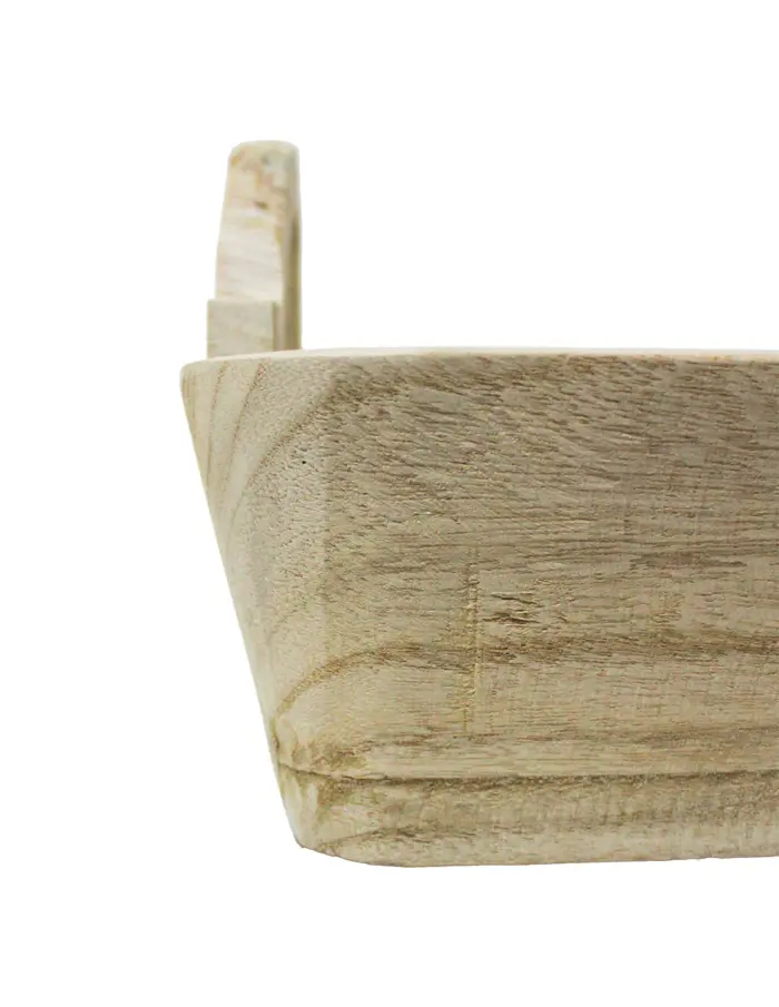 Maceta rectangular de madera con agarraderas de 39x36x10x17cm - Image 4