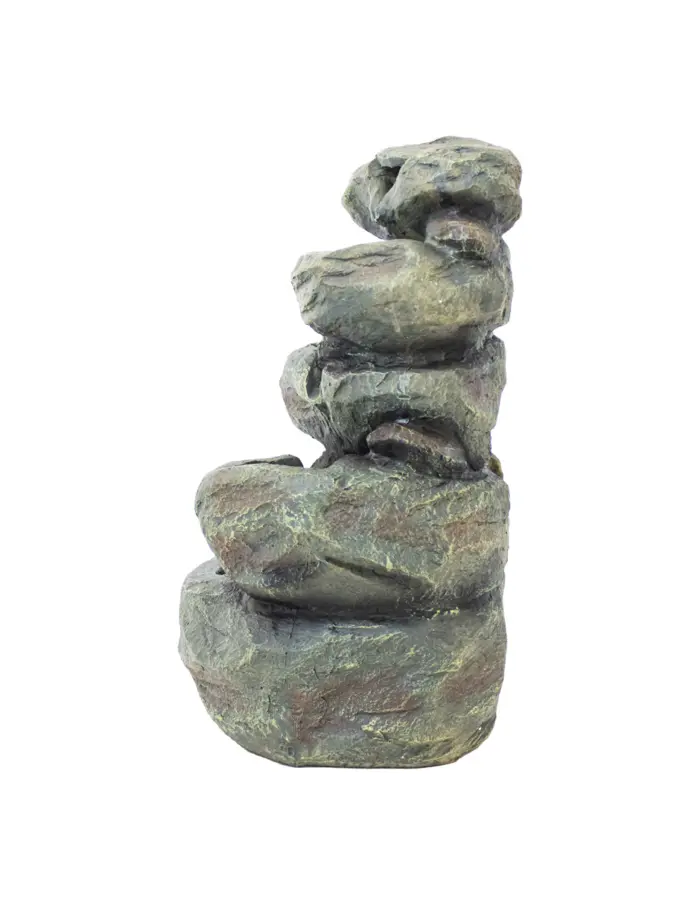 Fuente de poliresina diseño piedras en cascada de 28x24x41cm - Image 2