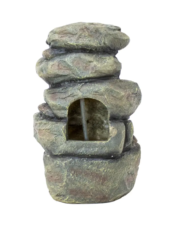 Fuente de poliresina diseño piedras en cascada de 28x24x41cm - Image 3