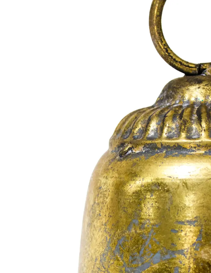 Campana de metal dorado vintage de 24.5x31cm - Image 2