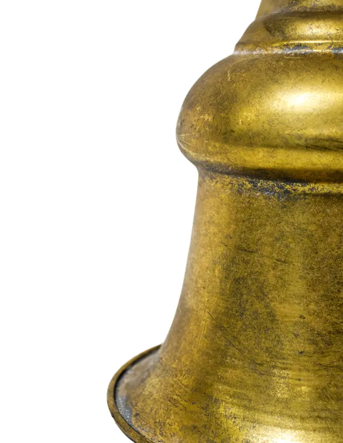 Campana de metal dorado vintage de 20x23cm - Image 2