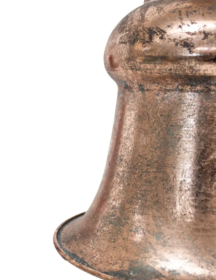 Campana de metal cobre vintage de 20x23cm - Image 2