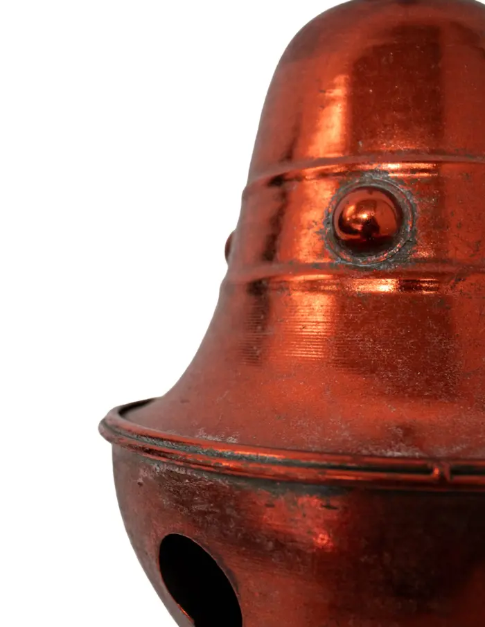 Campana de metal roja - Image 3