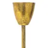 Candelabro de metal dorado - Image 2