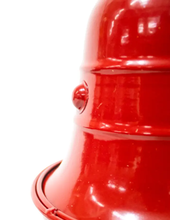 Campana con cascabel de metal rojo de 16.5x29cm - Image 2