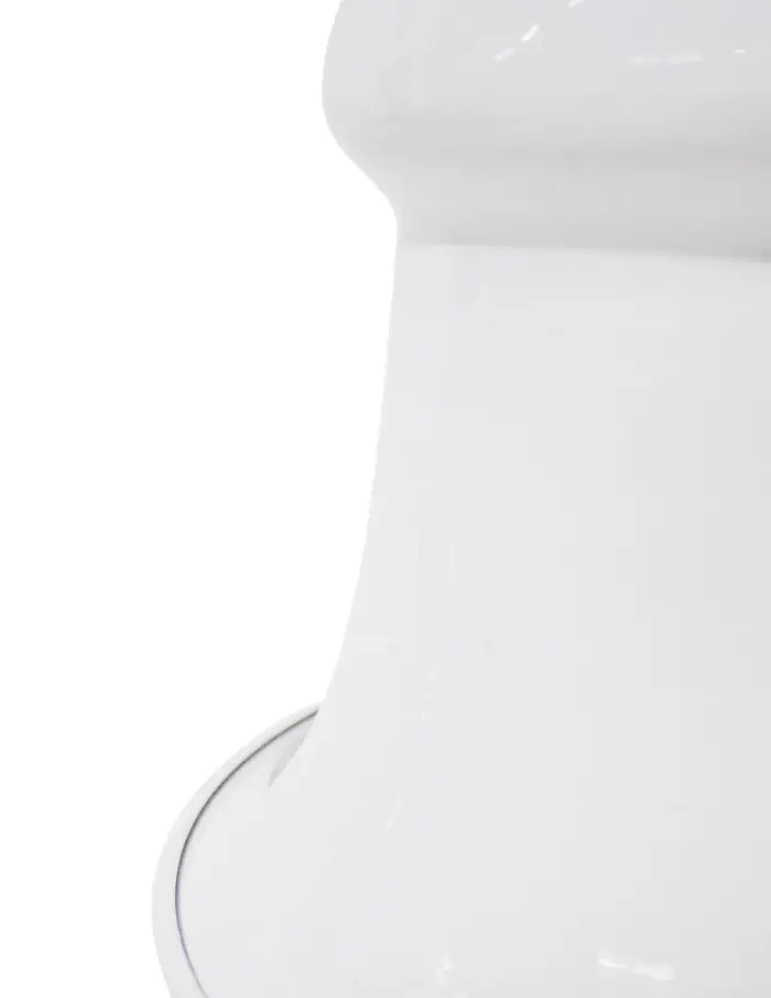 Campana de metal blanca de 22.5x30cm - Image 2