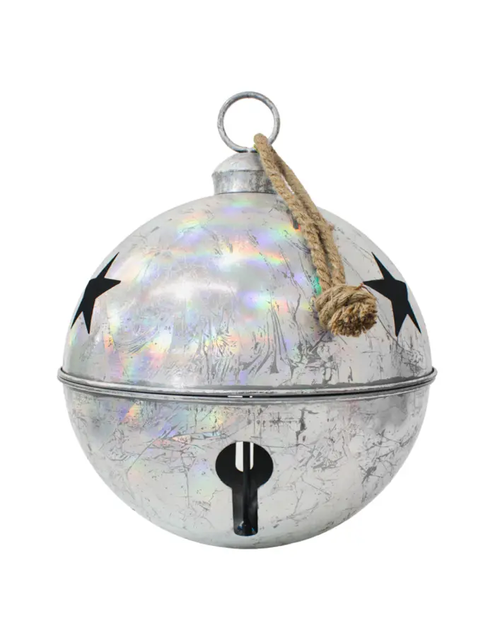 Cascabel iridiscente con estrellas perforadas de 45cm - Image 2