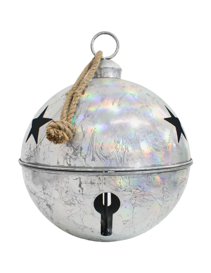 Cascabel iridiscente con estrellas perforadas de 60cm - Image 2