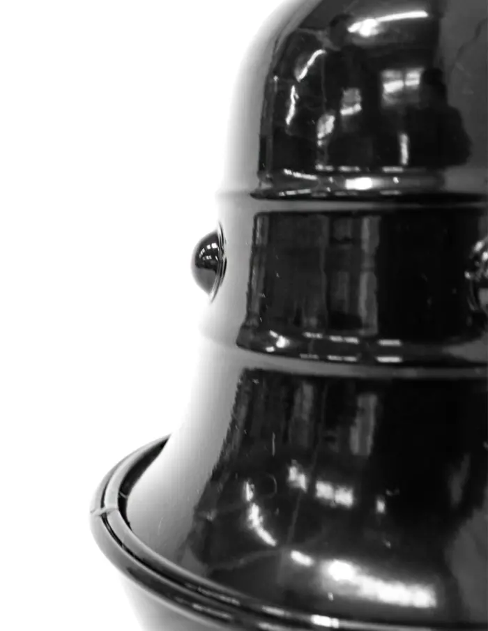 Campana con cascabel de metal negro de 20.5x33cm - Image 2