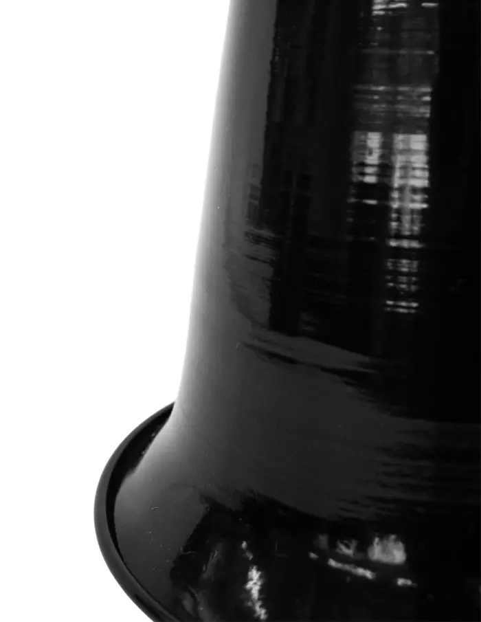 Campana de metal negro de 24.5x31cm - Image 2