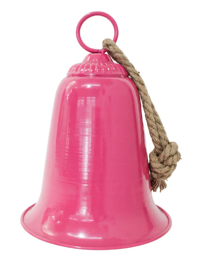 Campana de metal rosa mexicano de 24.5x31cm - Image 2