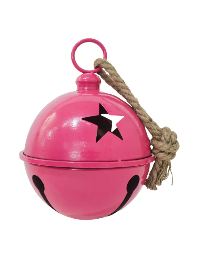 Cascabel rosa mexicano con estrellas perforadas de 21x29cm - Image 2