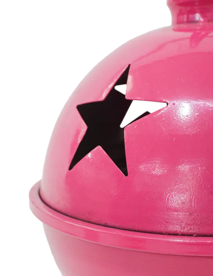 Cascabel rosa mexicano con estrellas perforadas de 21x29cm - Image 3
