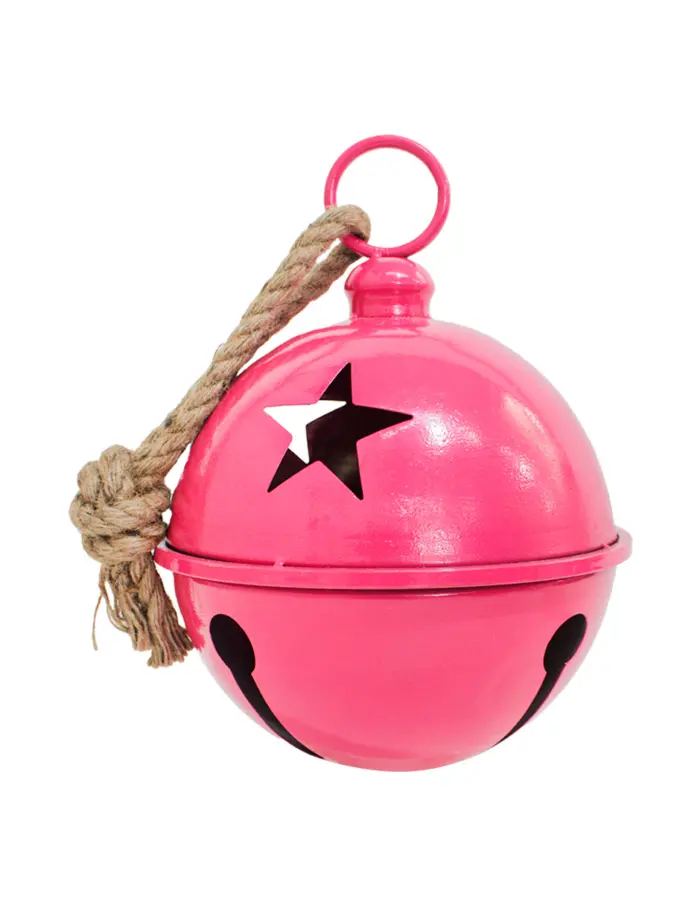 Cascabel rosa mexicano con estrellas perforadas de 35cm - Image 2