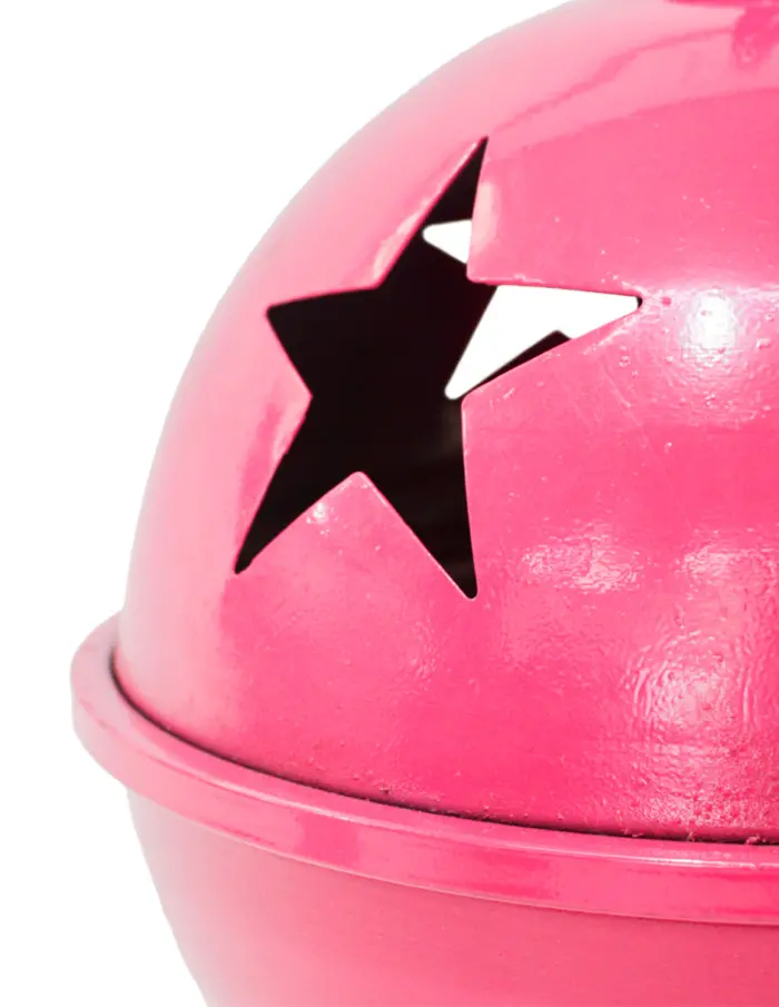 Cascabel rosa mexicano con estrellas perforadas de 35cm - Image 3